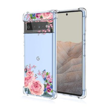Infostyle Antishock ovitek za Google Pixel 6 – rožni vzorec