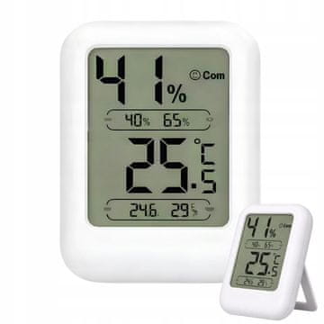 Verkgroup Digitalni osvetljen LCD termometer higrometer 8cm bel