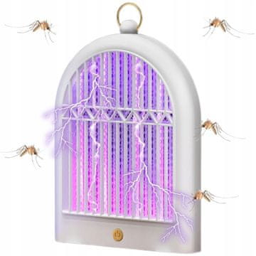 Verkgroup Električna viseča aku. LED UV insekticidna svetilka za komarje in muhe 29cm USB