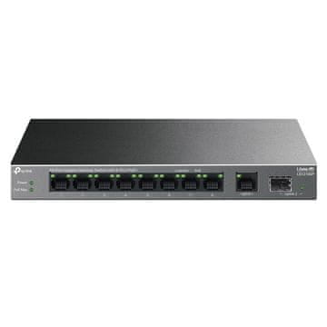 TP-Link LS1210GP 10-port 9x Gigabit PoE+ RJ45 1xGigabit SFP Unmanaged mrežno stikalo switch