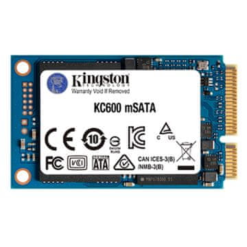 Kingston KC600 256GB mSATA SATA3 SSD SKC600MS/256G