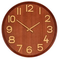 Autronic Stenska ura dia. 60 cm, les in MDF, imitacija furnirja (HW4020)