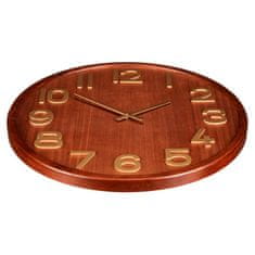 Autronic Stenska ura dia. 60 cm, les in MDF, imitacija furnirja (HW4020)