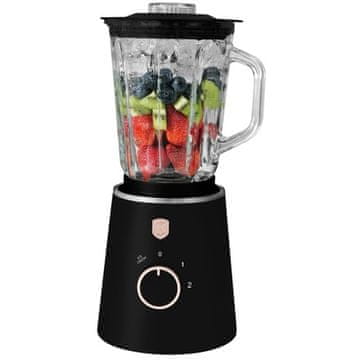Berlingerhaus Namizni mešalnik BH-9821 s stekleno posodo 1,5 l 1000 W Kolekcija Black Rose