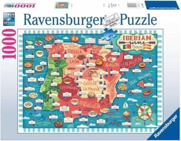 Ravensburger Puzzle Vinske regije Iberije 1000 kosov