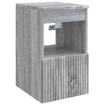 Vidaxl Kopalniška omarica Siva Sonoma 30 x 44,5 x 50 cm Inženirski les