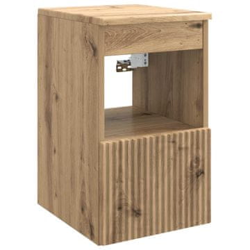 Vidaxl Kopalniška omarica Artisan hrast 30 x 44,5 x 50 cm