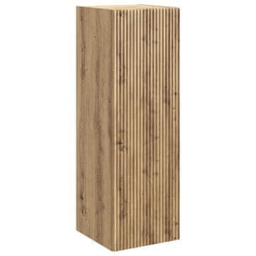 Vidaxl Omejen kabineta za kopalnico Artisan hrast 33 x 34,5 x 100 cm