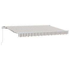 Vidaxl Vlečna tenda 2 kos Svetlo siva in bela. 3,5 x 2,5 m