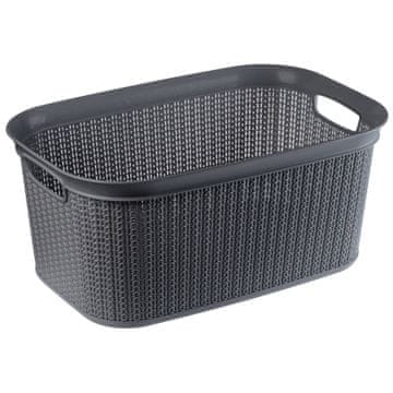 KADAX Košara za perilo, 27 l, siva