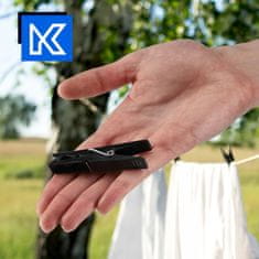 KADAX Močne štipalke za perilo črne, 20 kosov