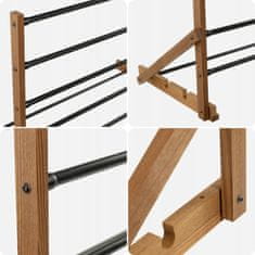 KADAX Leseno stensko stojalo za perilo 85 cm – ekološka alternativa