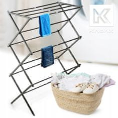 KADAX Vertikalno stojalo za perilo Ferrara, 104 cm, jeklena konstrukcija