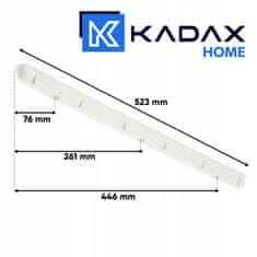 KADAX Stropni sušilni stroj za perilo s 6 palicami, 120 cm, primeren za kopalnico in balkon