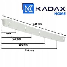 KADAX Sušilni stroj za perilo, stropni, 5 palic, 100 cm, trpežen