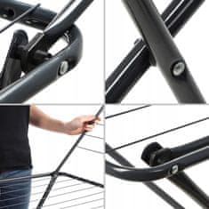 KADAX Stoječi sušilni stroj za perilo, stabilen, 181 cm, zložljiv, kapaciteta 18 m²