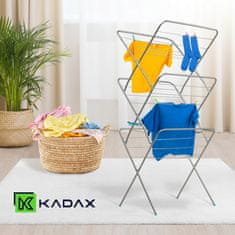 KADAX Vertikalni sušilnik perila za balkon, 15 m, 3 nivoji