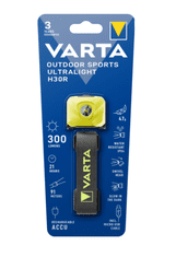 Varta Outdoor Sports Ultralight H30R čelna svetilka, zelena