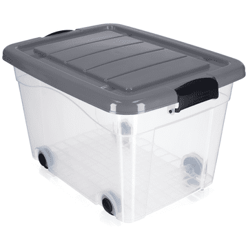 KADAX Velik plastični zaboj za igrače, prostornina 40 l