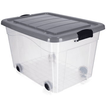 KADAX Velik plastični zaboj za igrače, prostornina 60 l