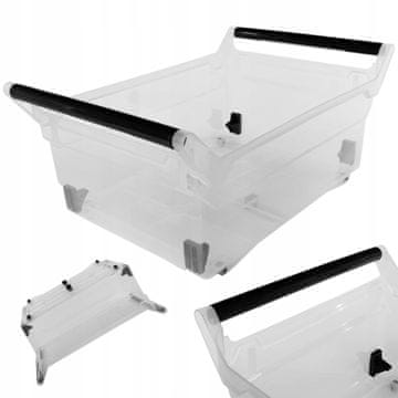 KADAX Plastični organizator za omare s kolesi, 58x38x25 cm, 30 l
