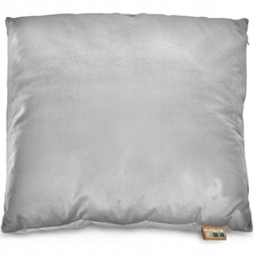 KADAX Dekorativna žametna blazina 50x50 cm, siva, mehka za dnevno sobo