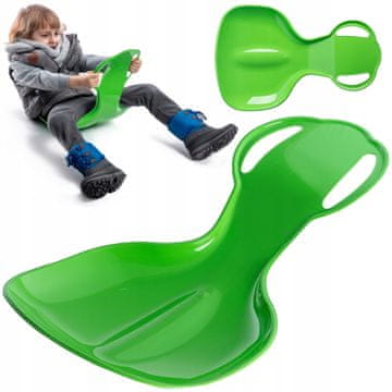 KADAX Otroške sani Apple, plastičen snežni tobogan, dimenzije 61 x 39 x 25 cm, nosilnost do 50 kg
