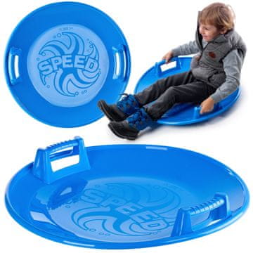 KADAX Sled drsna plošča za sneg, okrogla, 65 cm, z ročaji