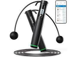 RENPHO Smart Jump Rope 2in1 R-Q008 pametna kolebnica, črna
