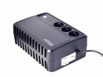 Gembird EG-UPS-3SDT600-01 UPS brezprekinitveno napajanje 3xSchuko, 600VA, 360W