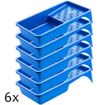 KADAX Velik pladenj za barvo 155 x 295 mm za valjček, 6-delni komplet pladnjev