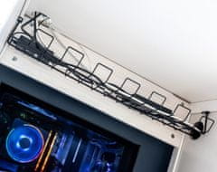 KADAX Črn organizator za kable pod mizo, pokrov za TV kabel