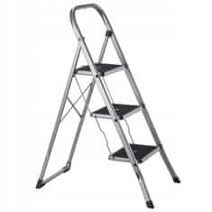 KADAX Aluminijasta 3-stopenjska zložljiva lestev, trdna, nosilnost 150 kg