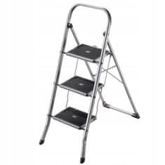 KADAX Aluminijasta 3-stopenjska zložljiva lestev, trdna, nosilnost 150 kg