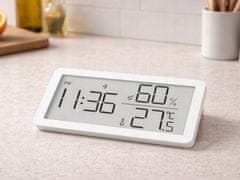 Verkgroup Digitalni LCD termometer higrometer ura 10cm bel