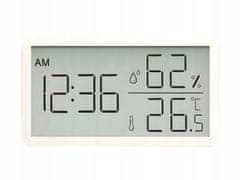 Verkgroup Digitalni LCD termometer higrometer ura 10cm bel