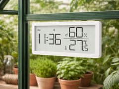 Verkgroup Digitalni LCD termometer higrometer ura 10cm bel