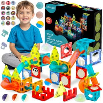 Ricokids Magnetni bloki z lučko RK-763 Ricokids