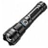 MG FlashLight LED baterijska svetilka 2200mAh 1500lm, črna