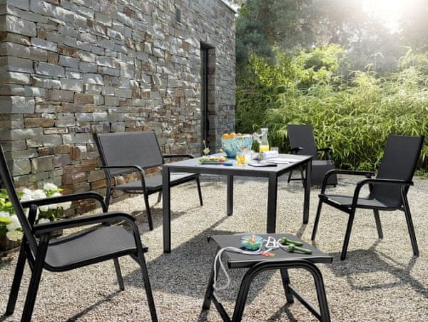Zložljiv aluminijast stol Kettler Basic Plus