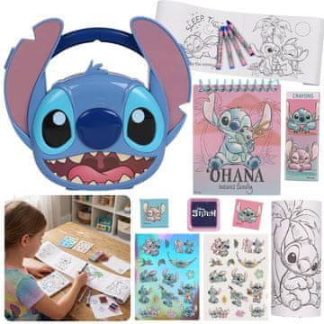 Disney DISNEY Stitch Ustvarjalni komplet za otroke, likovni komplet za barvanje + kovček