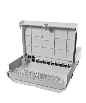 Mikrotik netFiber 9 Outdoor Switch 10xLAN vrata, 1xGigabit LAN, Kovinsko ohišje CRS310-1G-5S-4S+OUT