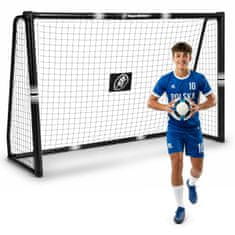 HyperMotion Nogometni gol 240 x 160 cm z jeklenim okvirjem, mrežo, sidri - cevi premera 32 mm, očesa 4,5 x 4,5 cm, zunanja igra za otroke od 3 let