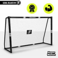 HyperMotion Nogometni gol 240 x 160 cm z jeklenim okvirjem, mrežo, sidri - cevi premera 32 mm, očesa 4,5 x 4,5 cm, zunanja igra za otroke od 3 let