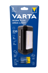Varta Work Flex Area Light ročna svetilka, 230 lm, črna