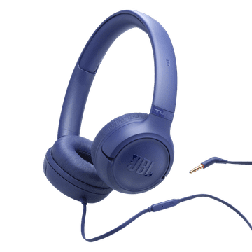 JBL Tune 530 žične naglavne slušalke, Pure Bass, modre (JBLT530BLU)