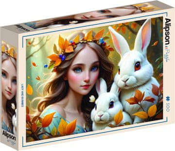Alipson Puzzle Deklica in zajci 500 kosov
