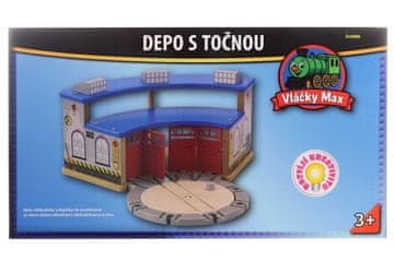Maxim depo z obračališčem za štiri lokomotive