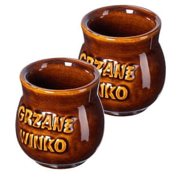 KADAX Komplet vrčkov za kuhano vino 250 ml, 2 keramična vrčka