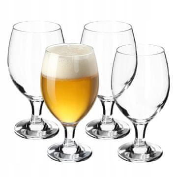 KADAX Visok kozarec za pivo 400 ml, 4 kosi
